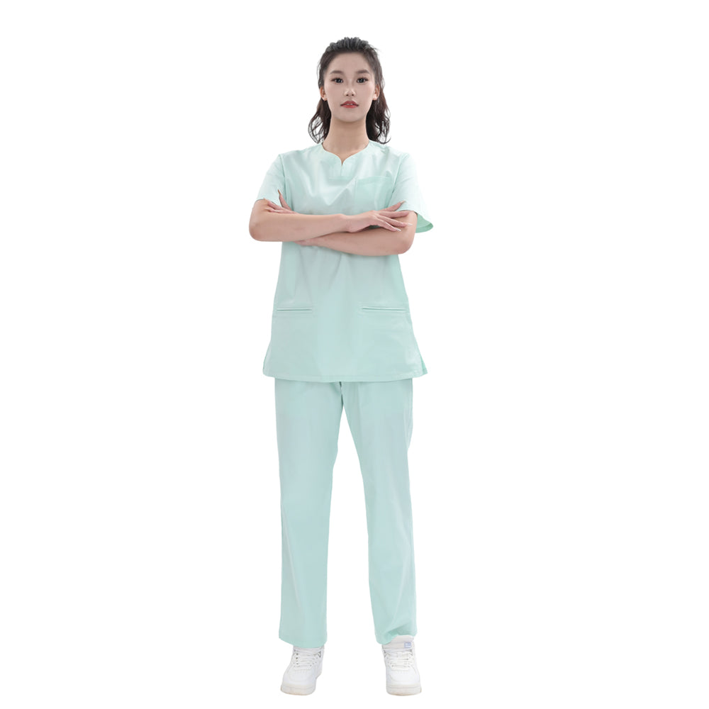 Unisex Mint Green TC Medical Scrub Set – OEM & Private Label Custom Uniforms