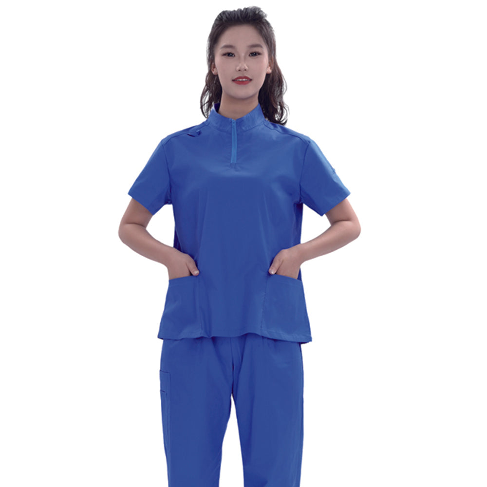 Unisex Royal Blue TC Medical Scrub Set,Private Logo,OEM