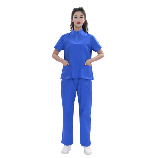 Unisex Royal Blue TC Medical Scrub Set,Private Logo,OEM