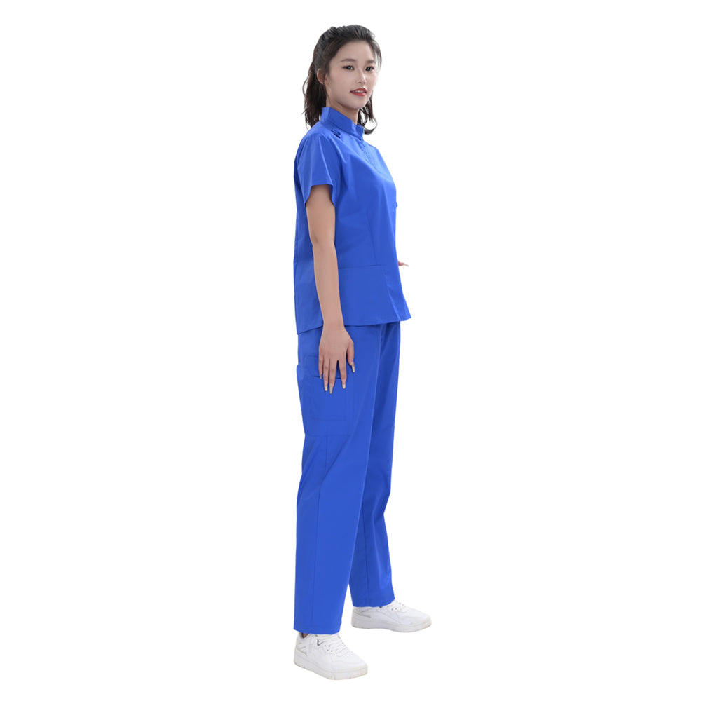 Unisex Royal Blue TC Medical Scrub Set,Private Logo,OEM