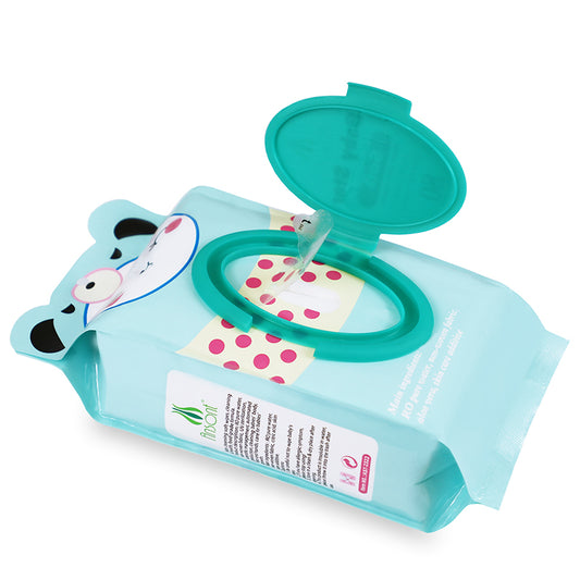 AST 80-Count 40gsm Cross-Pattern Spunlace Soft Baby Wipes –OEM Private Label Wet Wipes