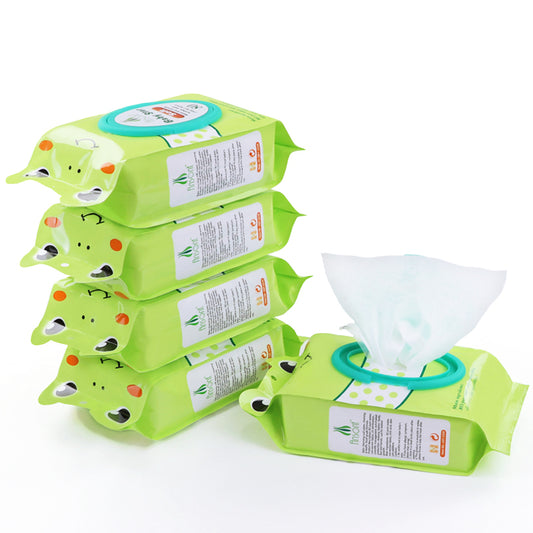 80-Count 40gsm T-Pattern Spunlace Baby Wipes –OEM,ODM Wipes Manufacturer