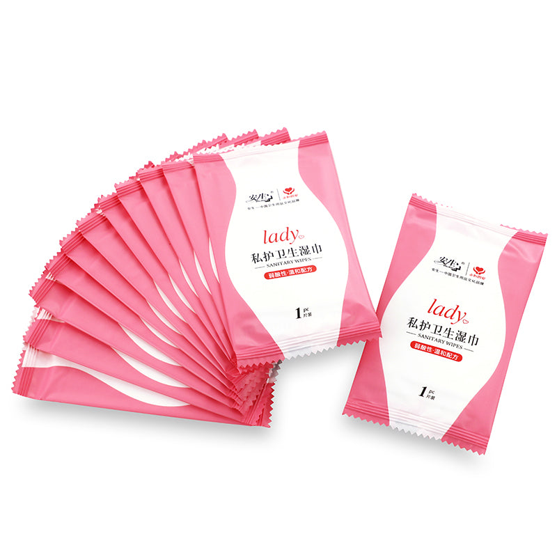 Sanitary Feminine Wipes – 12 Sheets & 25 Sheets (Pink Packaging)