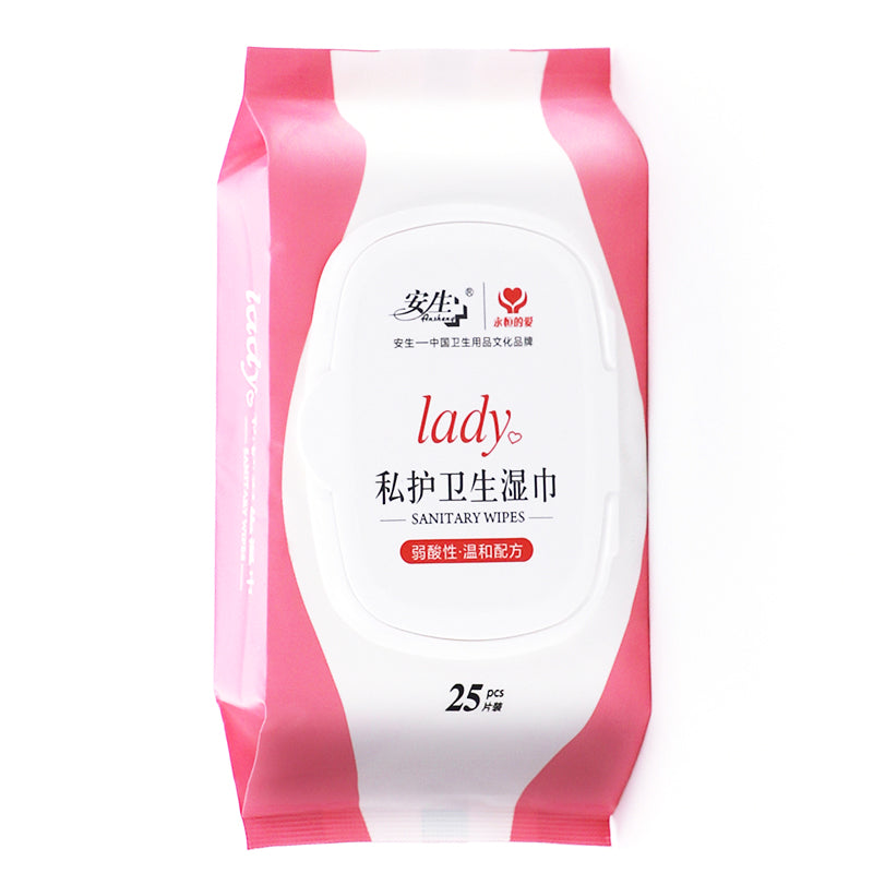 Sanitary Feminine Wipes – 12 Sheets & 25 Sheets (Pink Packaging)