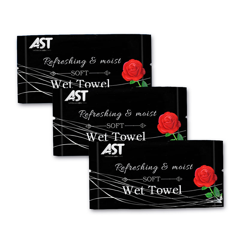 Premium Warp-Knitted Microfiber Pre-Moistened Facial Towel – Pink Memory 150% Scent | 8-Petal Texture | 23×23cm | 8.5g