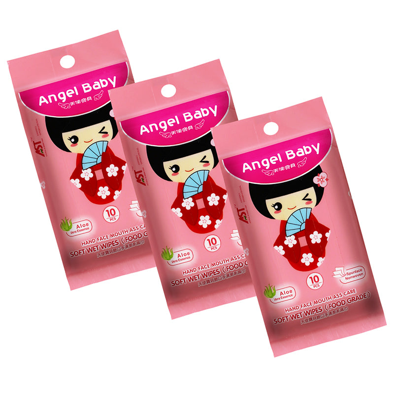OEM/ODM Baby Wet Wipes – 10 Count Travel Pack | Fragrance-Free & Skin-Friendly