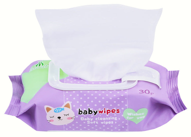 Sweet Baby Wipes,OEM Baby Cleansing Soft Wipes 30 Sheets,Green Tea Extract