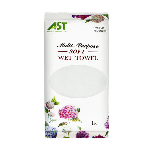 Custom White Hydrangea Design Cologne Scent, Private Label Luxury Disposable Wet Towel