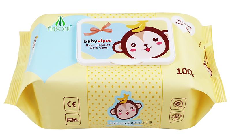 OEM Gentle 100 Sheets Baby Cleansing wet Wipes, Private Label, Moisturizing & Fragrance-Free
