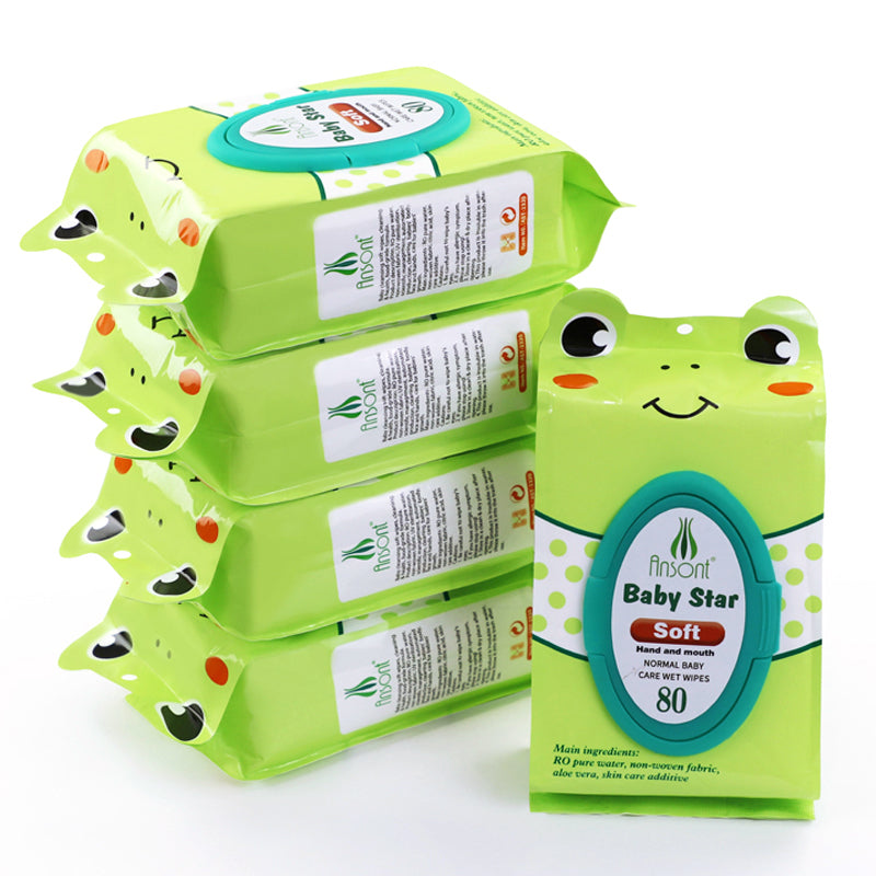 80-Count 40gsm T-Pattern Spunlace Baby Wipes –OEM,ODM Wipes Manufacturer