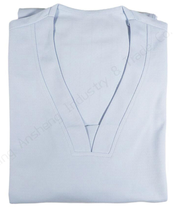 Unisex Medical Scrub Set 4-Way Stretch Breathable Hospital Uniforms Light Blue,OEM & private logo