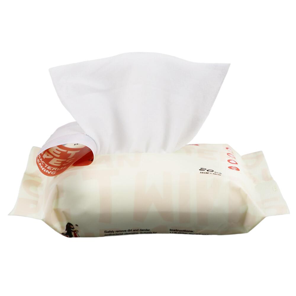 HURRY PUPPY Pet Antibacterial Wet Wipes – 20 Sheets