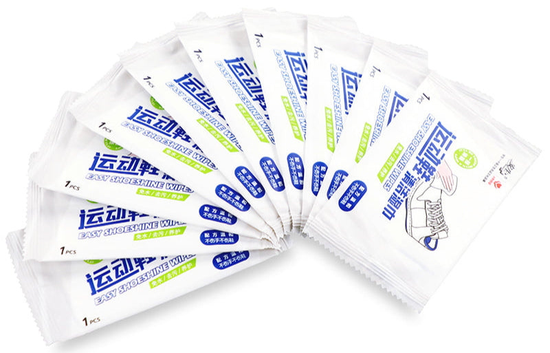 AST White Sneaker Cleaning Wipes – 10 Individually Wrapped | OEM & Private Label Shoe Wipe
