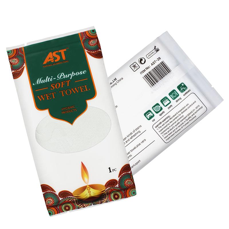 OEM and odm Lavender Scented 13g Disposable Wet Towel