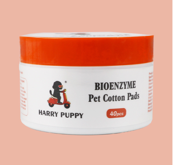 Wholesale Bioenzyme Pet Cotton Pads,85g,6.7cm Diameter Pearl Pattern,40 Sheets for Pet Skin Care
