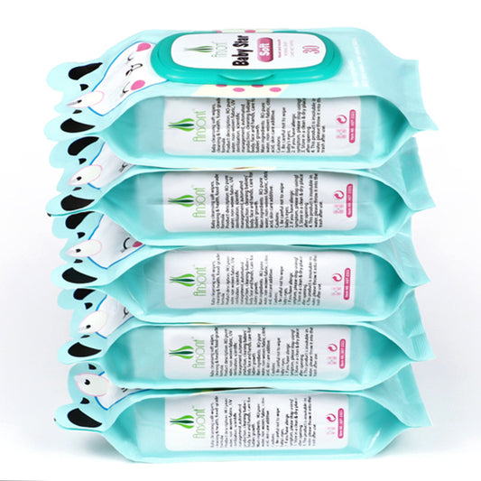 AST Baby Star Soft Wipes – 30‑Count | 40gsm T‑Pattern Spunlace | OEM ODM private label