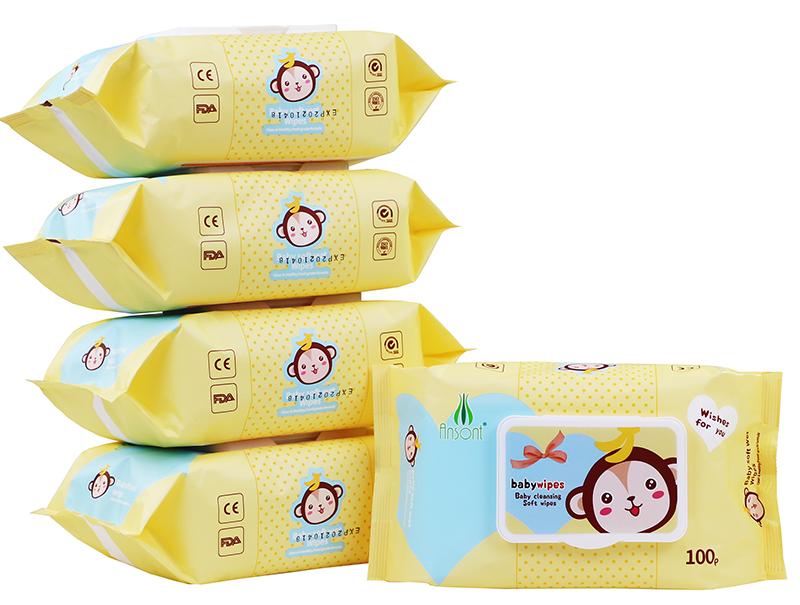 OEM Gentle 100 Sheets Baby Cleansing wet Wipes, Private Label, Moisturizing & Fragrance-Free