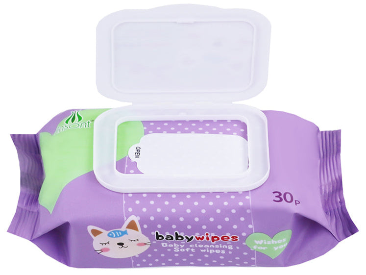 Sweet Baby Wipes,OEM Baby Cleansing Soft Wipes 30 Sheets,Green Tea Extract