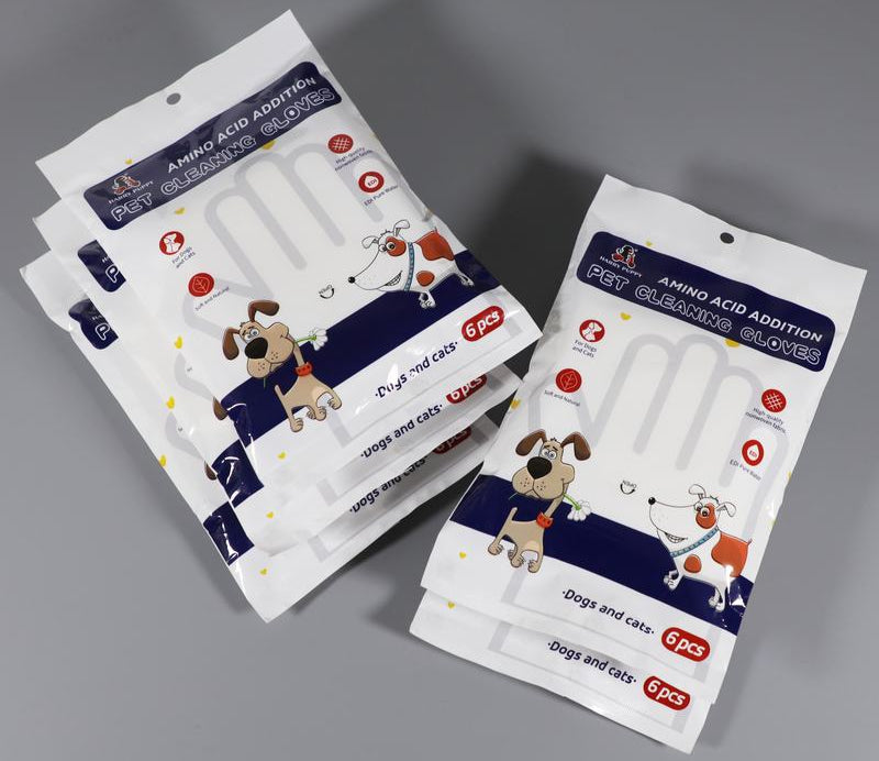 Soft, durable nonwoven material Pet Cleaning Gloves