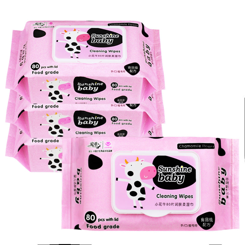 Sunshine Baby Cleaning Wipes - 80 pcs | OEM & Private Label Available