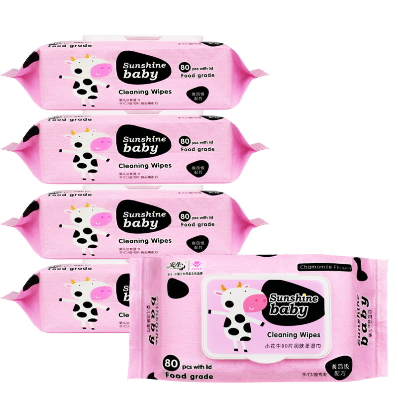 Sunshine Baby Cleaning Wipes - 80 pcs | OEM & Private Label Available