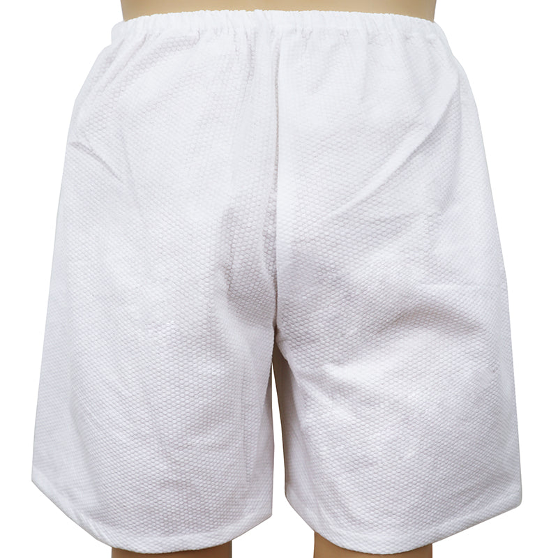 Tie-Front Disposable Two-Piece Bathrobe Set – V-Neck Top with Adjustable Waist and Shorts