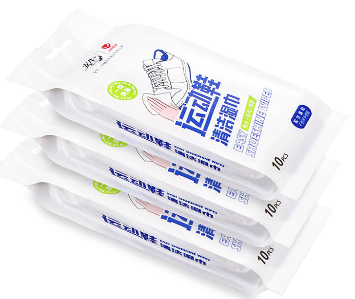 AST White Sneaker Cleaning Wipes – 10 Individually Wrapped | OEM & Private Label Shoe Wipe