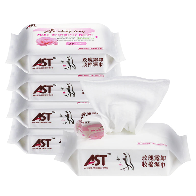 cheap Rose Essence + Hyaluronic Acid Makeup Remover 26 Sheets Tissues