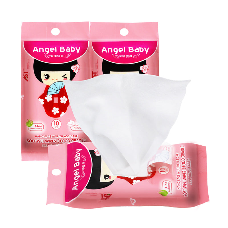 custom Pink – Pomegranate Scent baby 10 sheets wet wipes