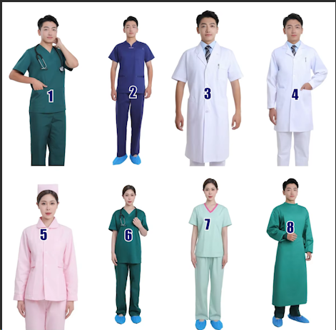custom uniforms and disposable professional wear designed for factories, hospitals, clinics, laboratories, beauty spas, and wellness centers