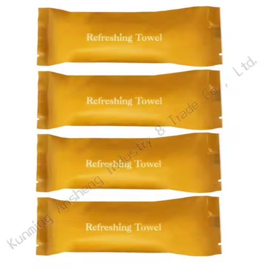 oem Refreshing Flower Scent Disposable Wet Towels for Airlines, Hotels & Restaurant