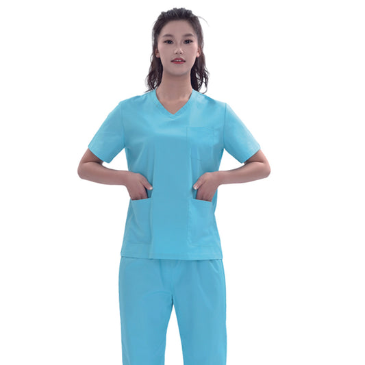 Unisex Sky Blue TC Medical Scrub Set – Private Logo, OEM