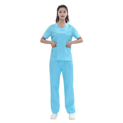 Unisex Sky Blue TC Medical Scrub Set – Private Logo, OEM