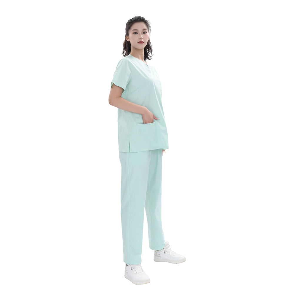Unisex Mint Green TC Medical Scrub Set – OEM & Private Label Custom Uniforms