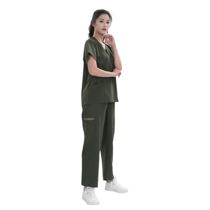 Custom Unisex Polyester 4-way Stretch Medical Scrub Uniform Sets,Private Label,OEM Service