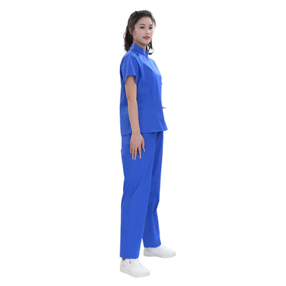 Unisex Royal Blue TC Medical Scrub Set,Private Logo,OEM