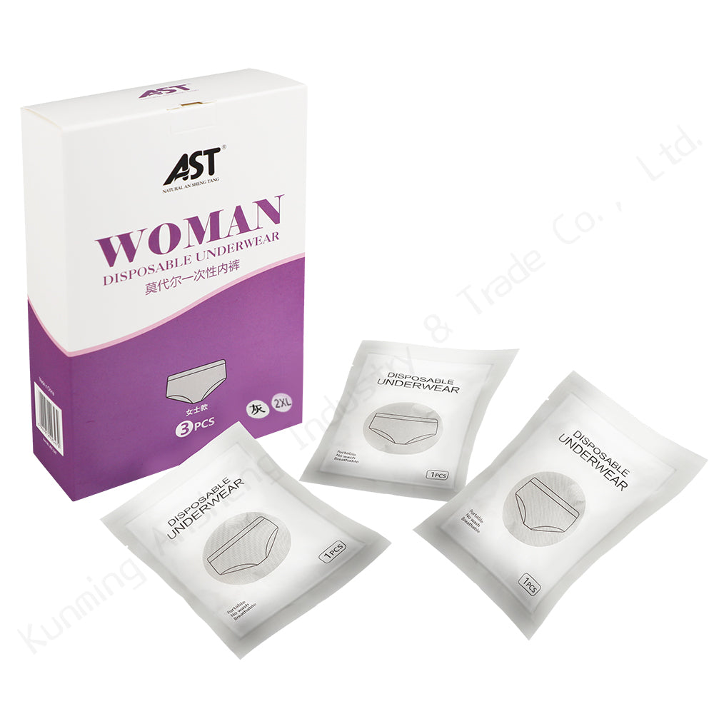 Women’s Disposable Underwear – Soft Modal Fabric, 3pcs/Pack for Travel, Spa, and Daily Hygiene (OEM/ODM Available)