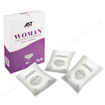 Women’s Disposable Underwear – Soft Modal Fabric, 3pcs/Pack for Travel, Spa, and Daily Hygiene (OEM/ODM Available)
