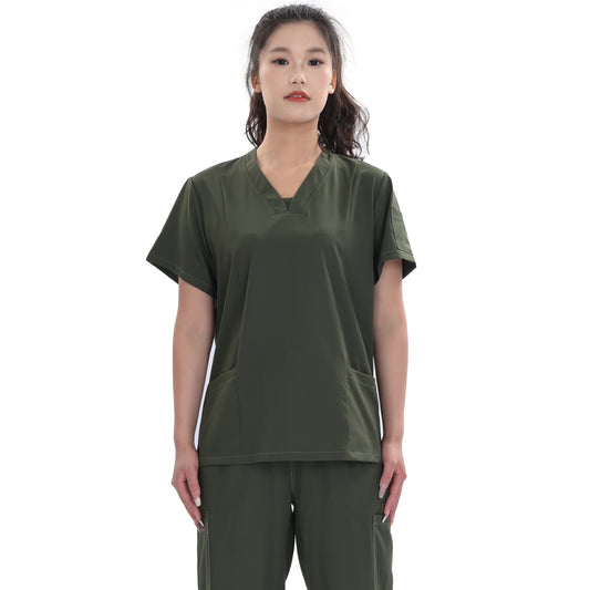 Custom Unisex Polyester 4-way Stretch Medical Scrub Uniform Sets,Private Label,OEM Service