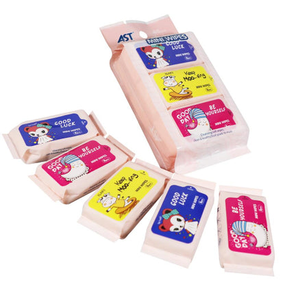 6-Pack Pure Water Wet Wipes,14×15 cm,OEM Private Label Baby & Adult Wipes