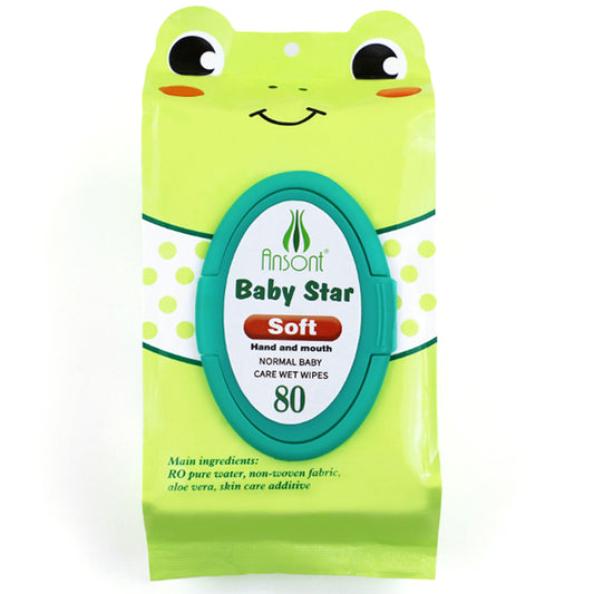 80-Count 40gsm T-Pattern Spunlace Baby Wipes –OEM,ODM Wipes Manufacturer