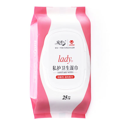 Sanitary Feminine Wipes – 12 Sheets & 25 Sheets (Pink Packaging)