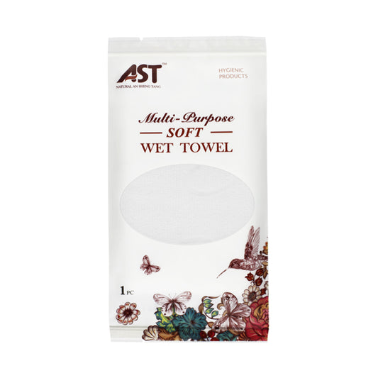 Individually Packaged Disposable Cotton Wet Towel – 23×23cm, Jasmine Scent, 16g, Fully Customizable