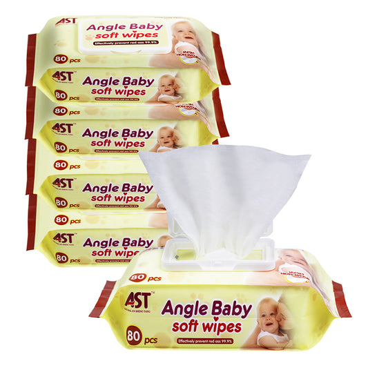 AST Angle Baby Soft Wipes – 80 Sheets baby wet wipes 