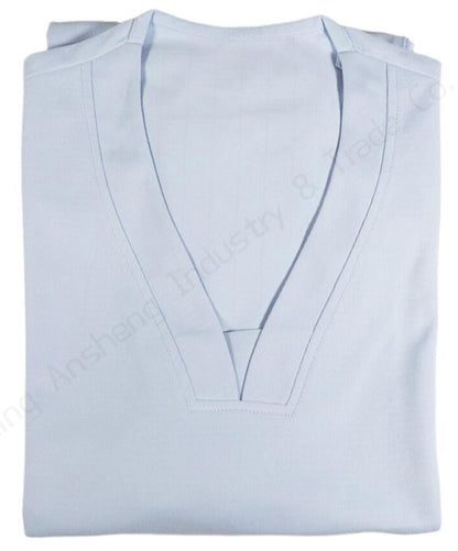 Unisex Medical Scrub Set 4-Way Stretch Breathable Hospital Uniforms Light Blue,OEM & private logo