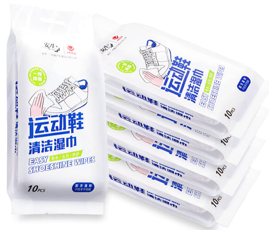 AST White Sneaker Cleaning Wipes – 10 Individually Wrapped | OEM & Private Label Shoe Wipe