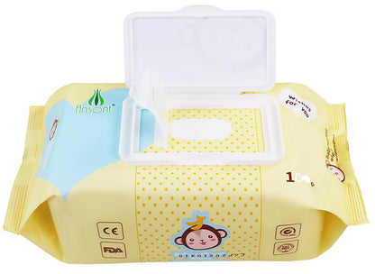 OEM Gentle 100 Sheets Baby Cleansing wet Wipes, Private Label, Moisturizing & Fragrance-Free