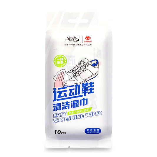 AST White Sneaker Cleaning Wipes – 10 Individually Wrapped | OEM & Private Label Shoe Wipe