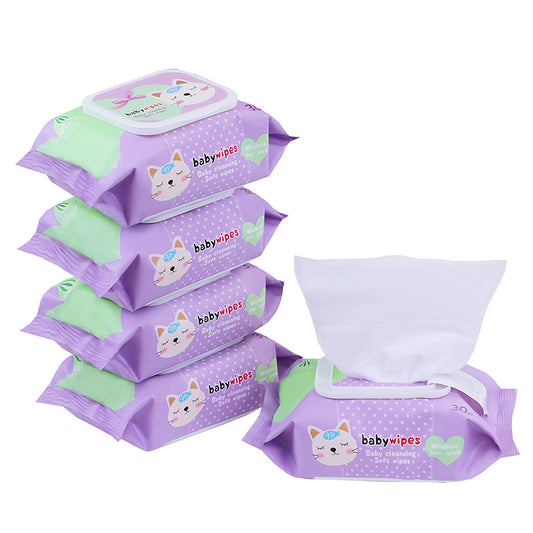 Sweet Baby Wipes,OEM Baby Cleansing Soft Wipes 30 Sheets,Green Tea Extract