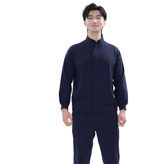 TR Four-Way Stretch TR Navy Blue 2-Piece Food Industry Uniform – OEM & Private Logo Customization